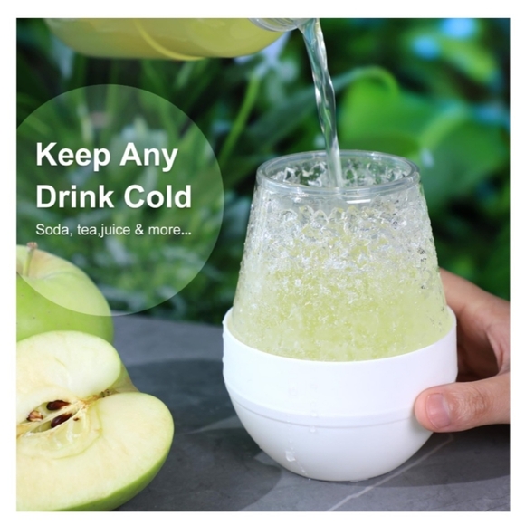 Insulated Wine Cooling Cup Wine Chillers Frozen Wine Drink Double Insulated Cup - Picture 1 of 8